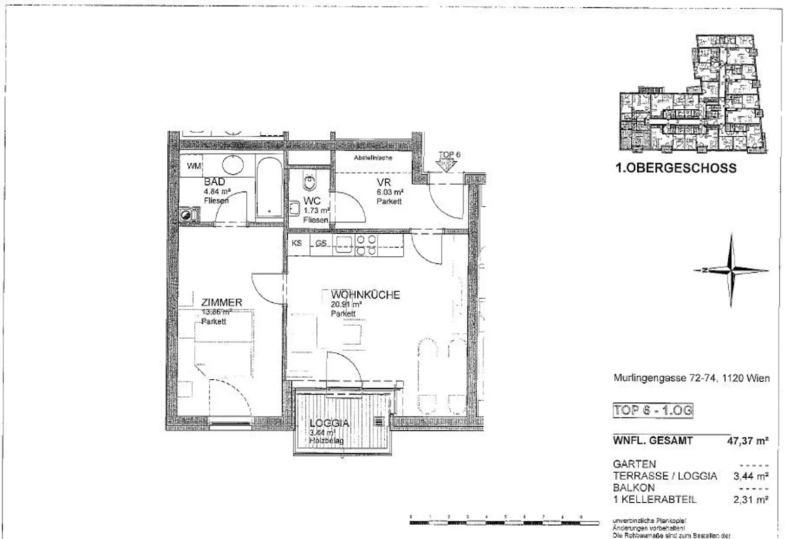 Top-moderne, hochwertige Neubauwhg mit Loggia und Top-Infrastruktur