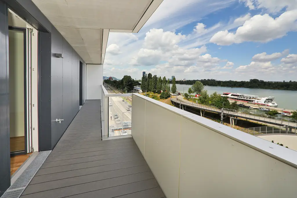 Moderne 3-Zimmerwohnung mit Loggia I Donaublick