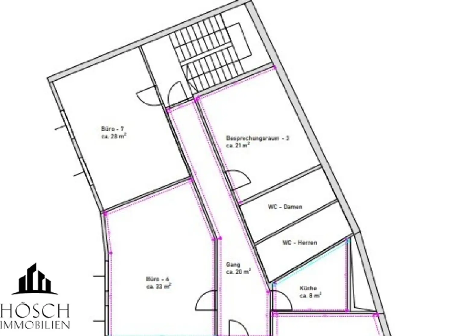 Büroflächen im Zentrum von Stockerau – ab 21 m² mietbar