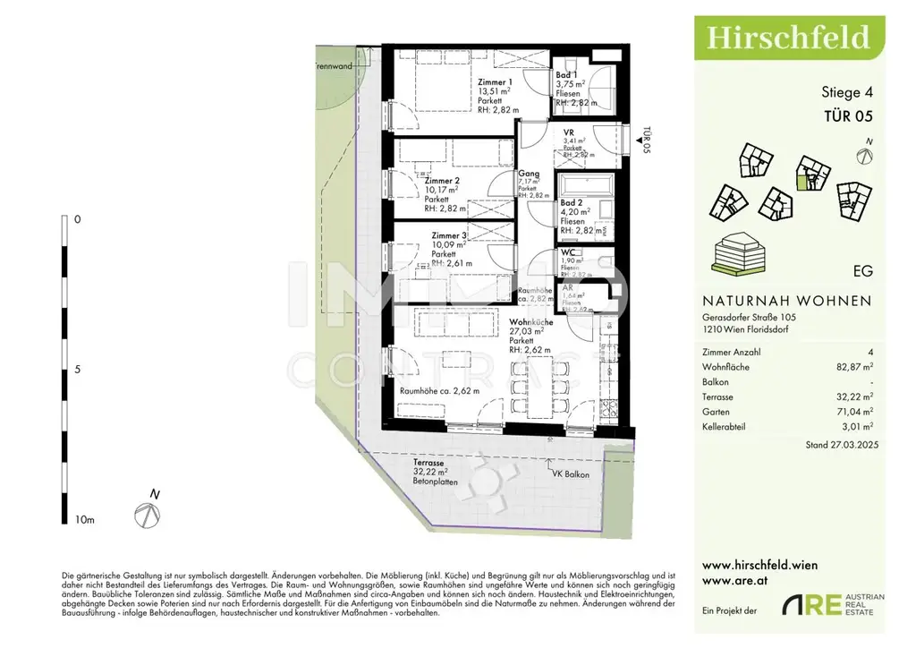 Gartenwohnung in Grünruhelage