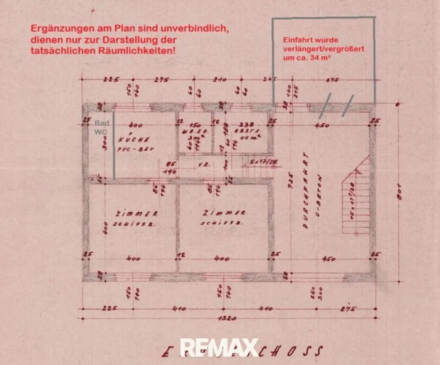 Grundriss EG mit Ergänzungen