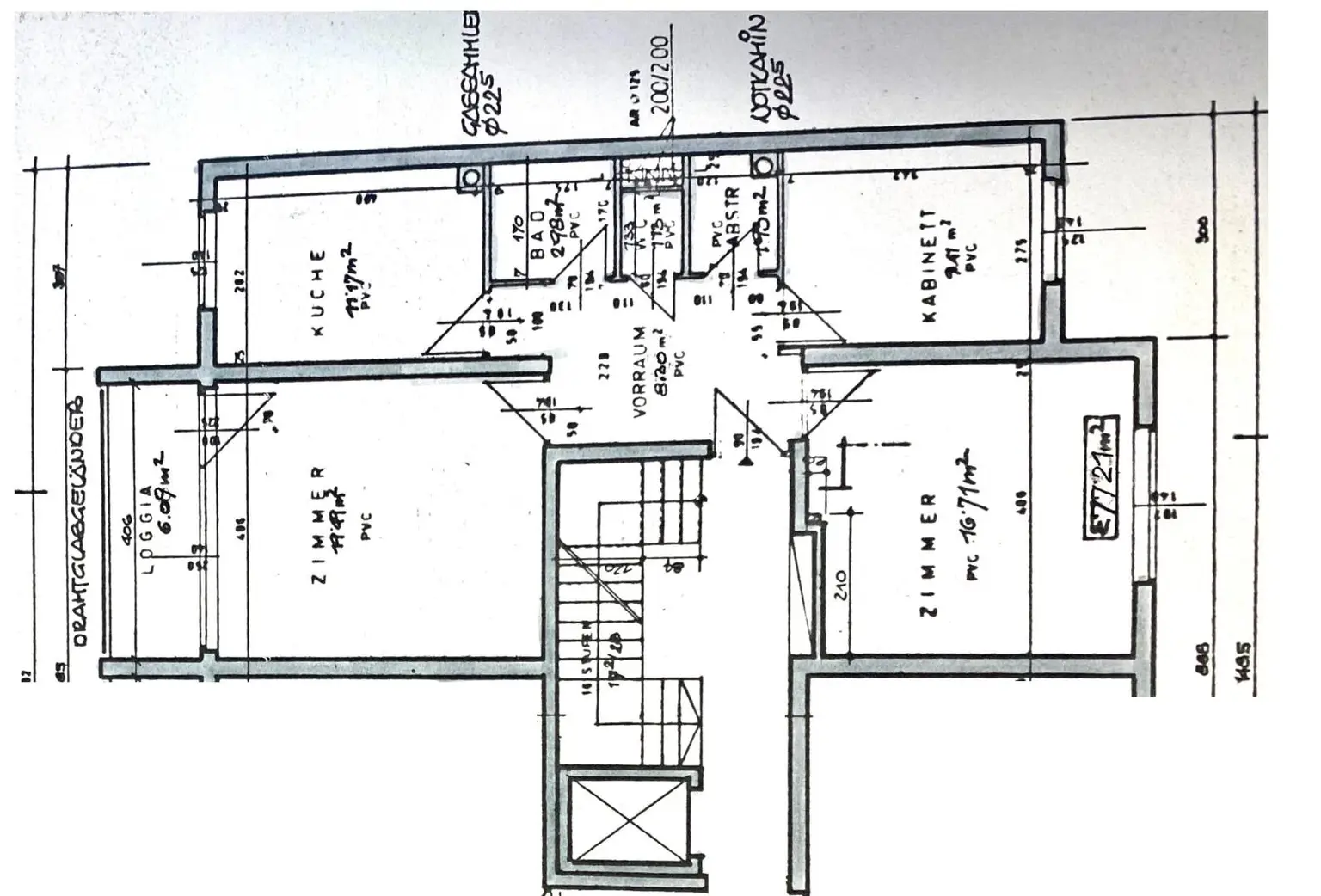 3-Zimmer-Loggia-Wohnung in U1-Nähe