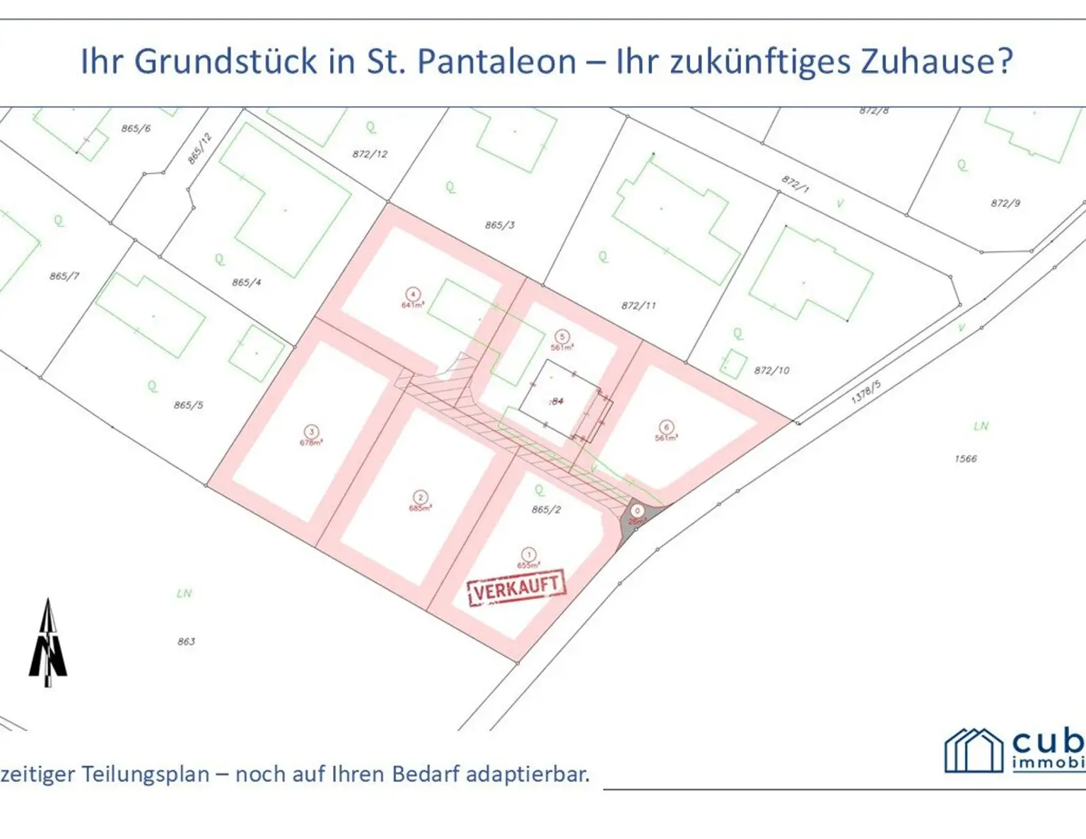 Bauen in St. Pantaleon_Grundstücksreserve am Grünland; Nähe Höllerersee