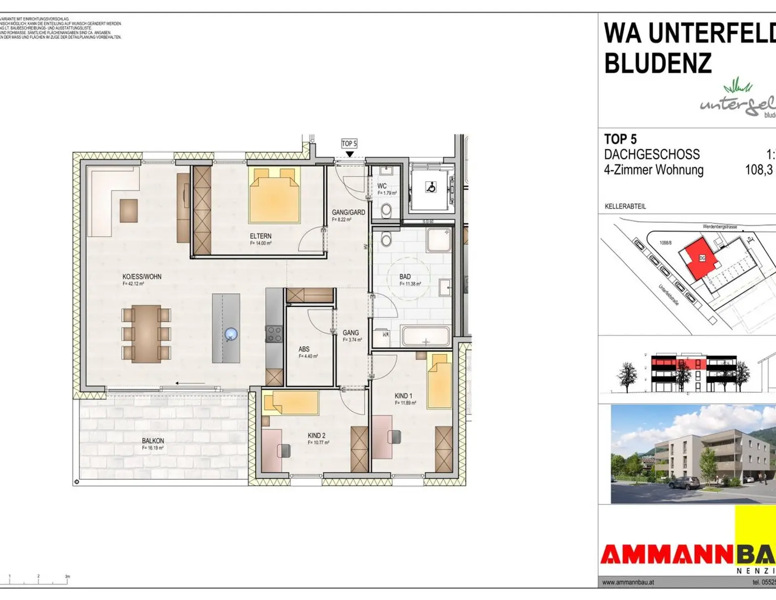WA Unterfeld TOP 5 großzügige Dachgeschosswohnung