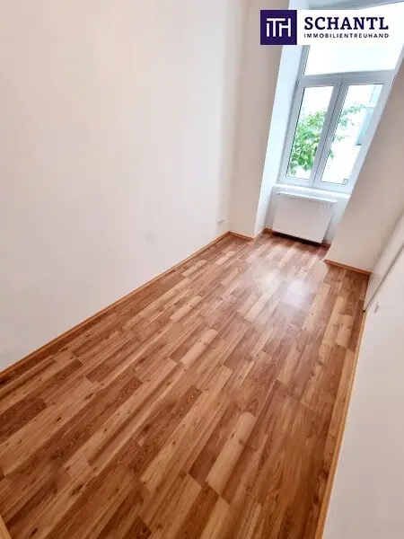 Kleinformat mit Wow-Effekt - Blick ins Grüne, U-Bahn ums Eck! Entzückende Kleinwohnung im ruhigen Hoftrakt! 2 toll aufgeteilte Zimmer + Angenehme Ruhelage in 1030 Wien + Schönes Altbauhaus!