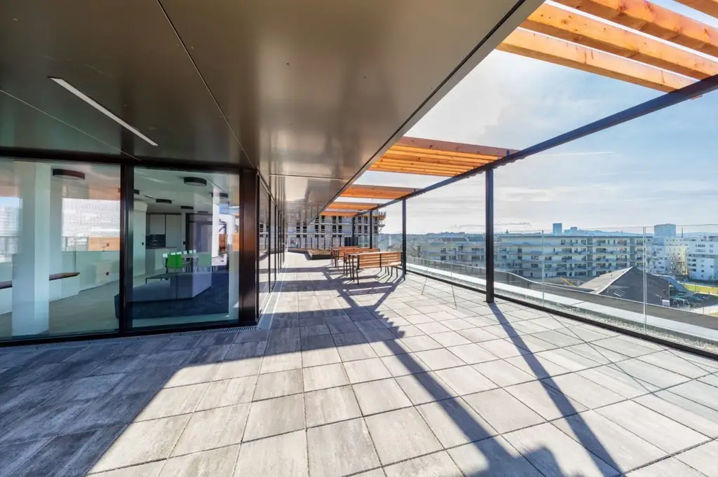Dachgeschoss-Maisonette mit Garten direkt bei U1 Hauptbahnhof - Neubau Erstbezug + Jahreskarte Öffis