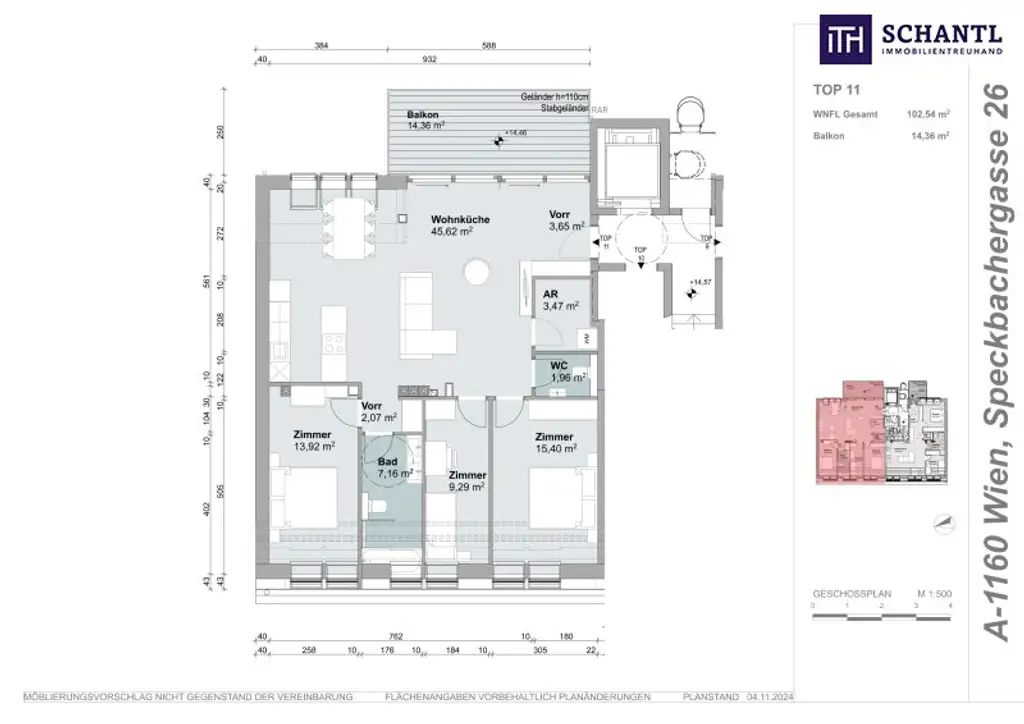 ++ SUNNY SIDE UP ++ Exklusive Familienwohnung im Dachgeschoß eines revitalisierten Gründerzeithauses + sonnige Freifläche
