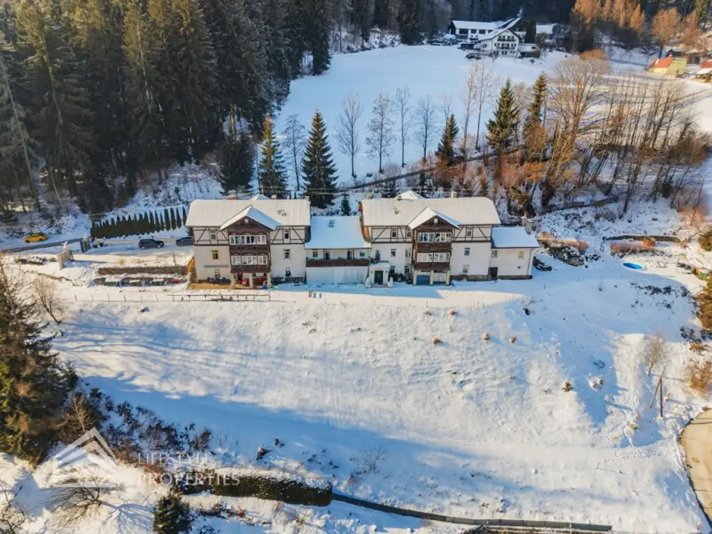 Historisches Hotel mit Restaurant & großzügigem Privatbereich – im Erholungsgebiet Semmering