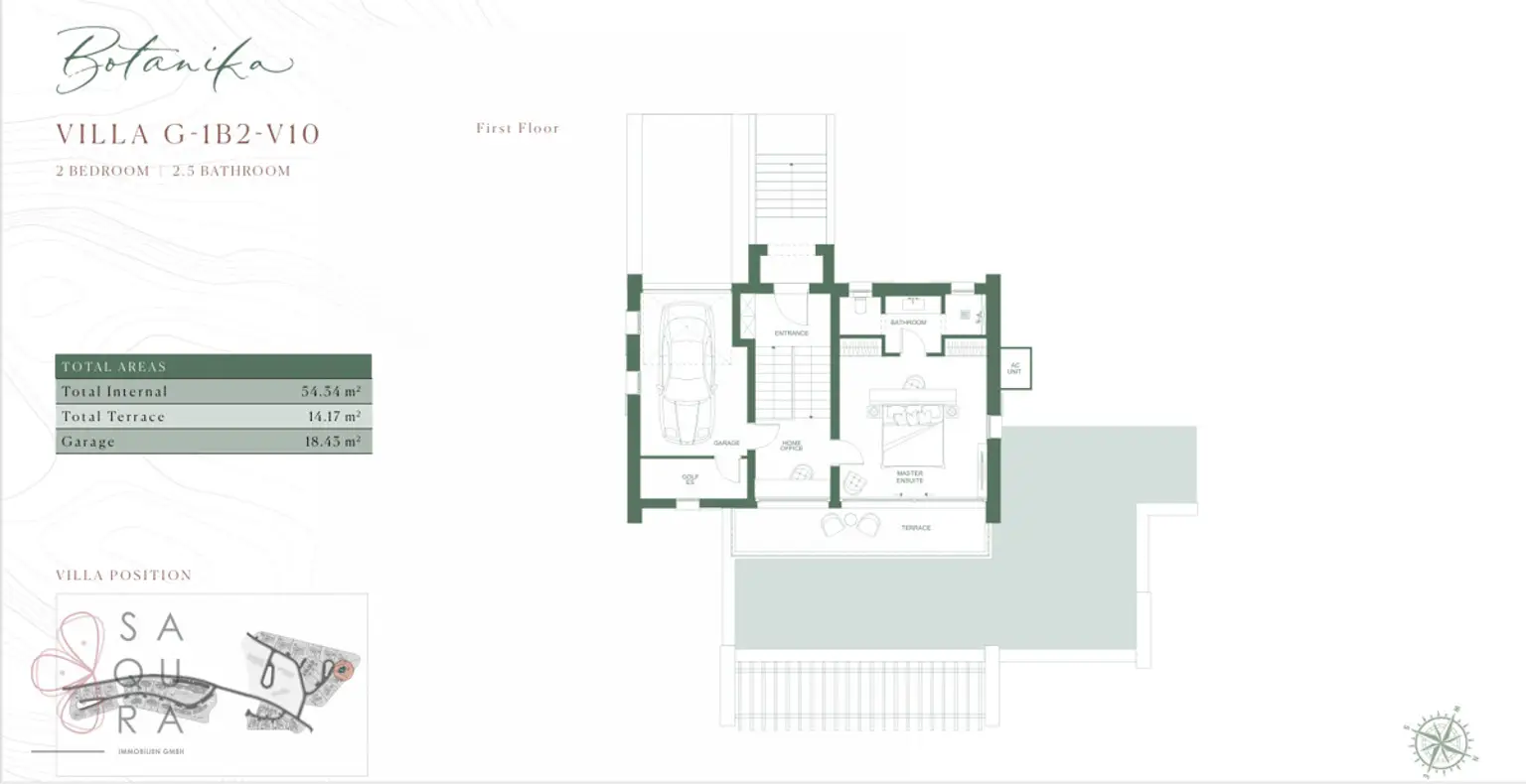 Stunning Villa  - •THE PEAKS - GOLF RESIDENCES - BOTANIKA 
Unit No. G-1B2-V10