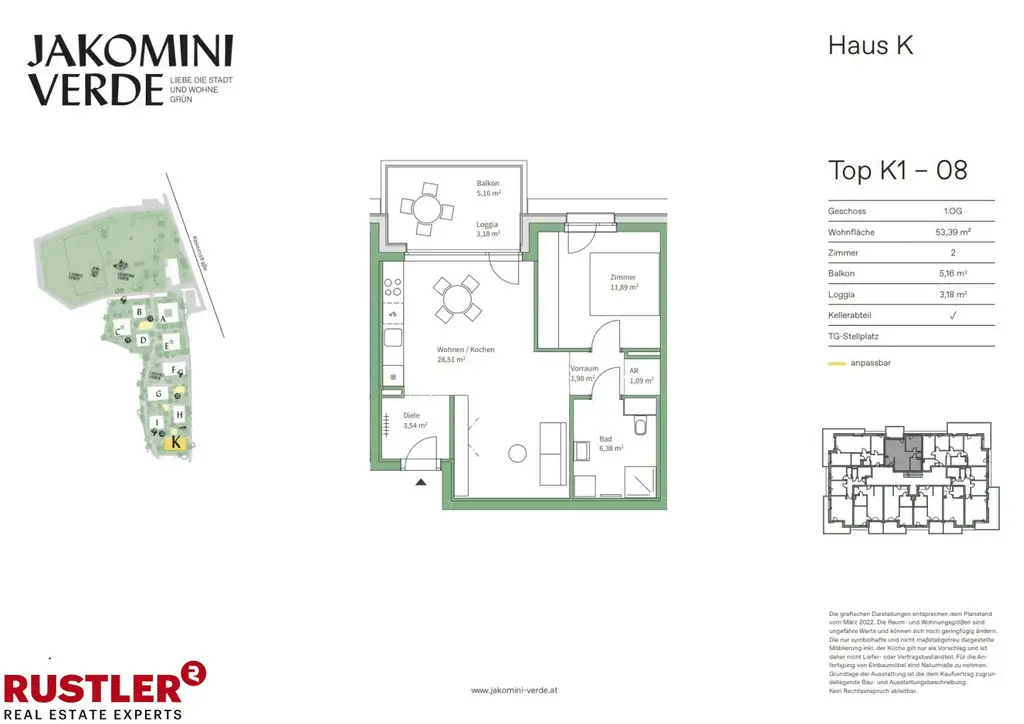 PROVISIONSFREI - Perfekte Kombination aus Stadt und Natur: Jakomini Verde