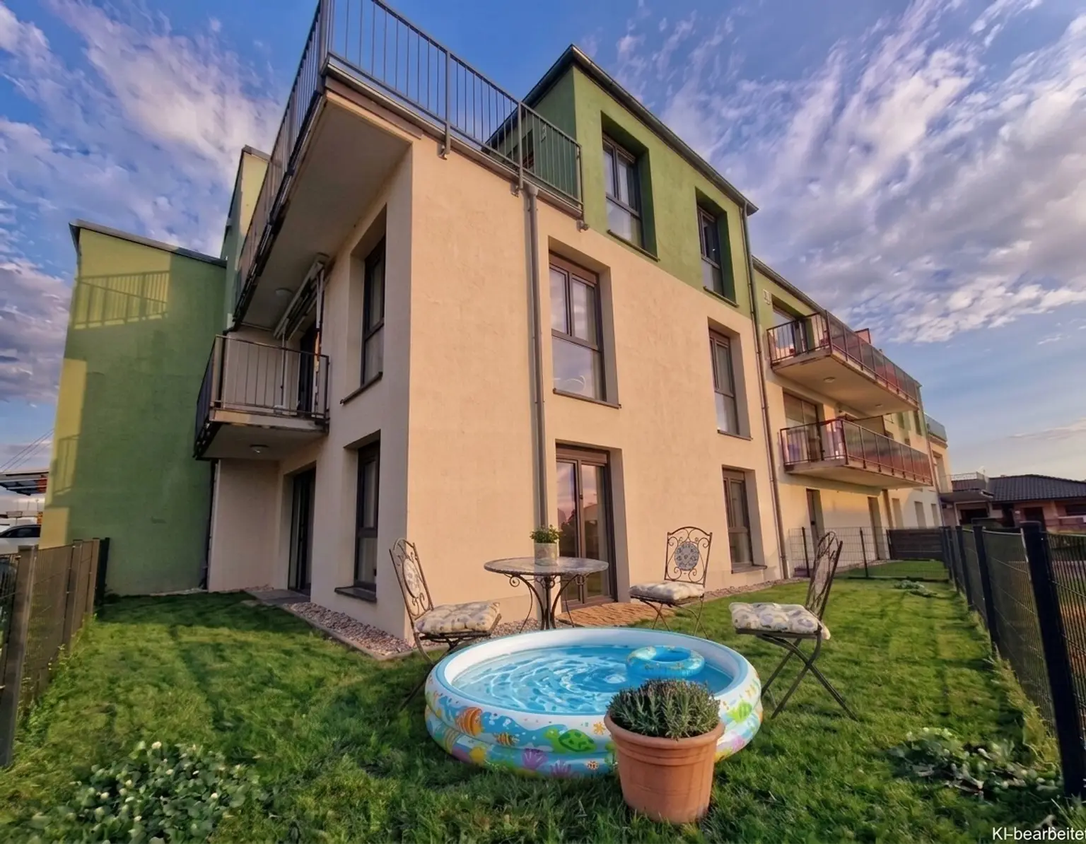 Neubau: Moderne ca. 65 m² 3-Zimmer-Wohnung mit ca. 64 m² Garten