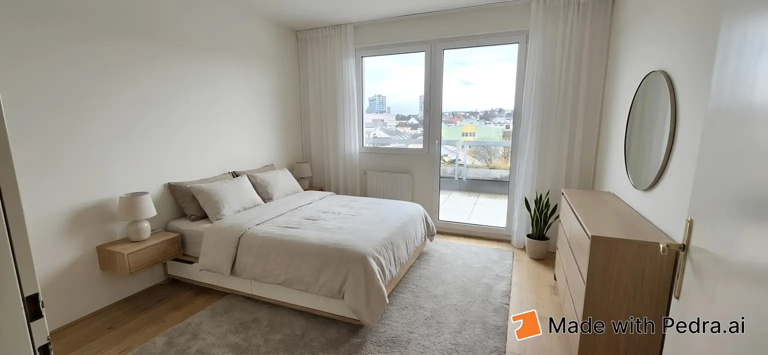 Homestaging Schlafzimmer (KI generiert)