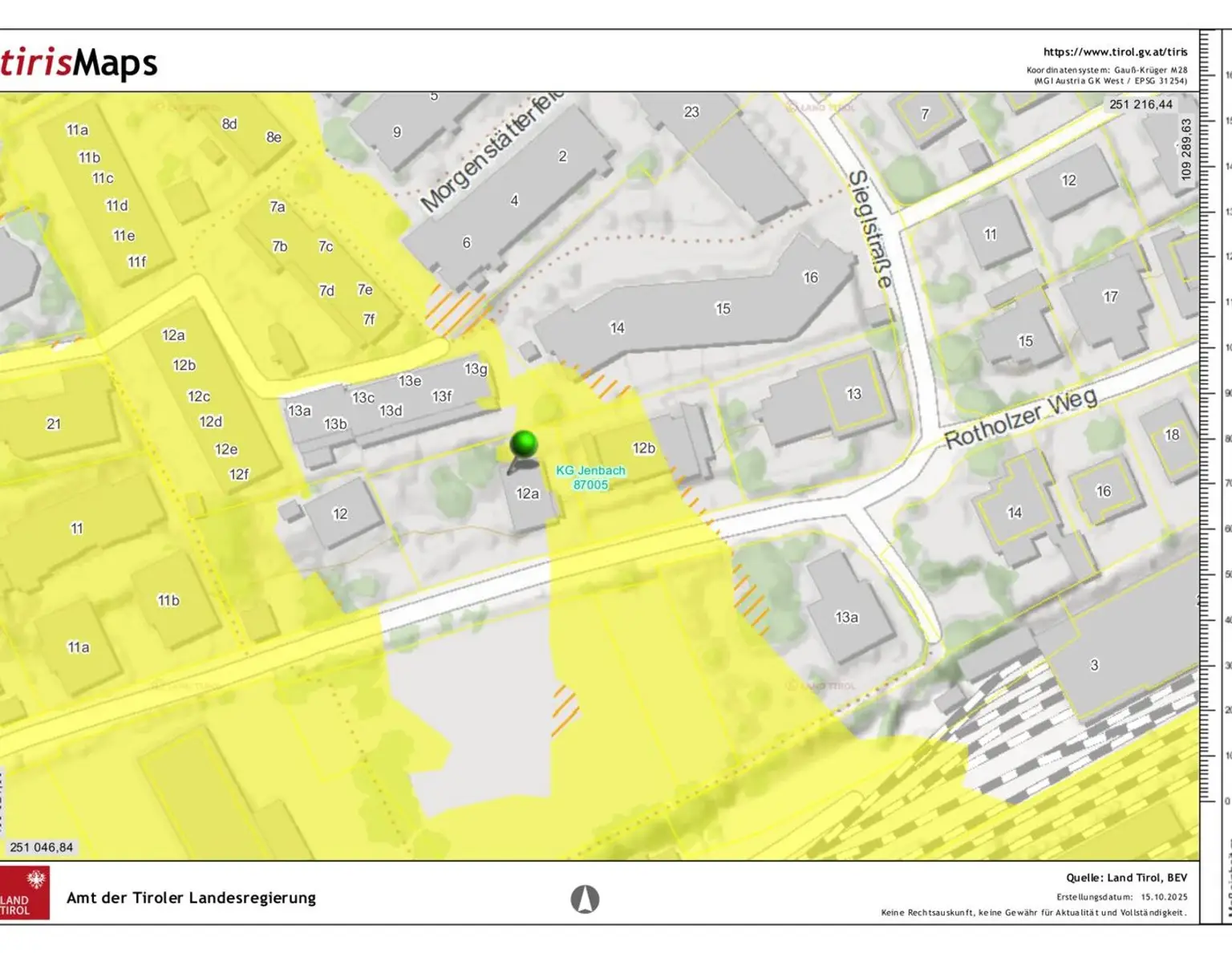 Baugrundstück Jenbach, Sonnenlage - mit genehmigtem Bauprojekt.