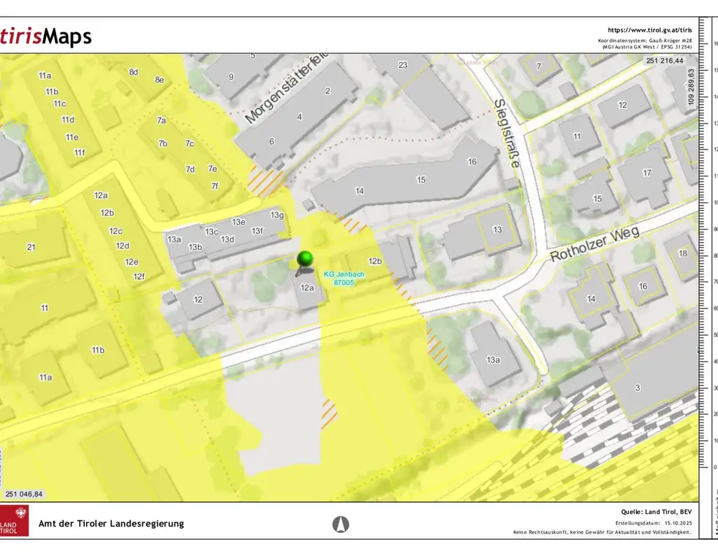 Baugrundstück Jenbach, Sonnenlage - mit genehmigtem Bauprojekt.