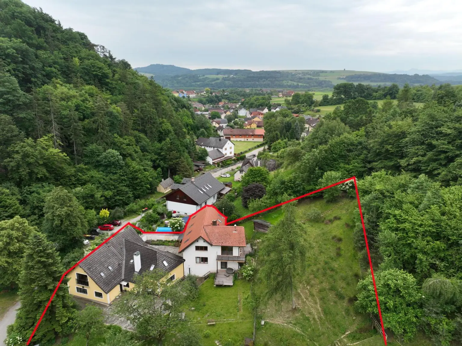 Haus 1 und 2 Vogelperspektive