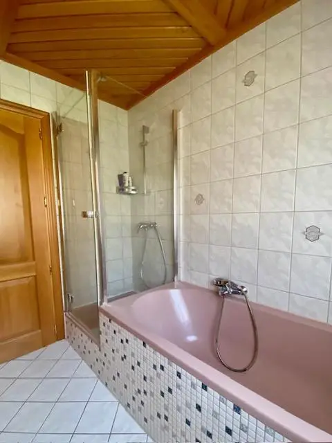 Bad mit Dusche und Wanne EG