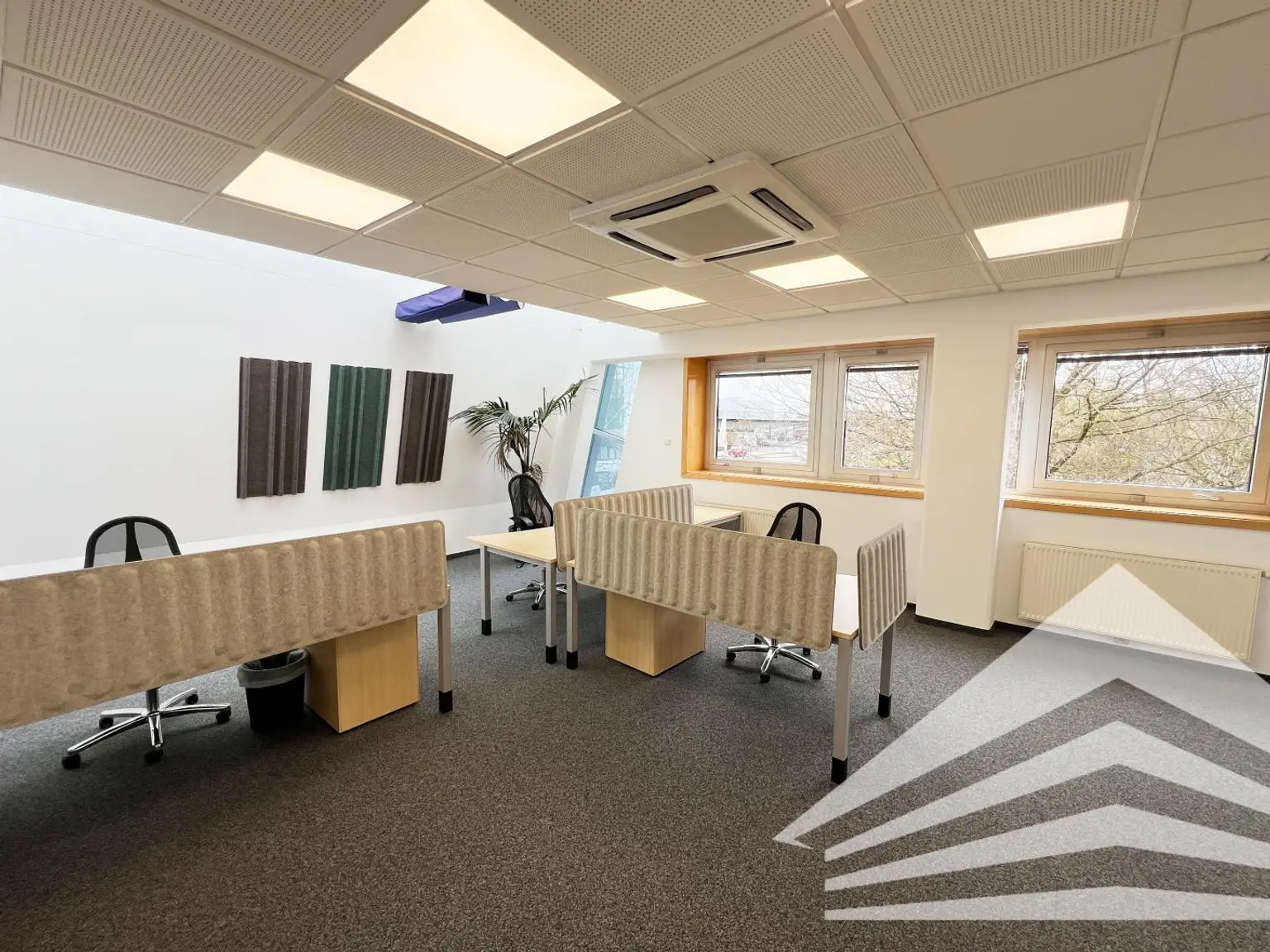 möbliertes Büroraumbeispiel ca. 35 m²