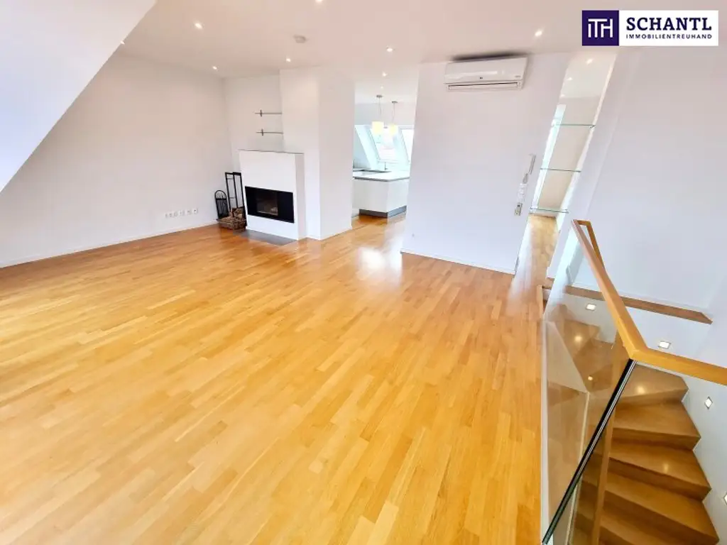 WOW! Lichtdurchflutete Traumwohnung mit hofseitiger Terrasse! Neues Lebensgefühl im Dachgeschoss mit perfekter Raumaufteilung + Kamin + Ideale öffentliche Anbindung! Jetzt zugreifen!