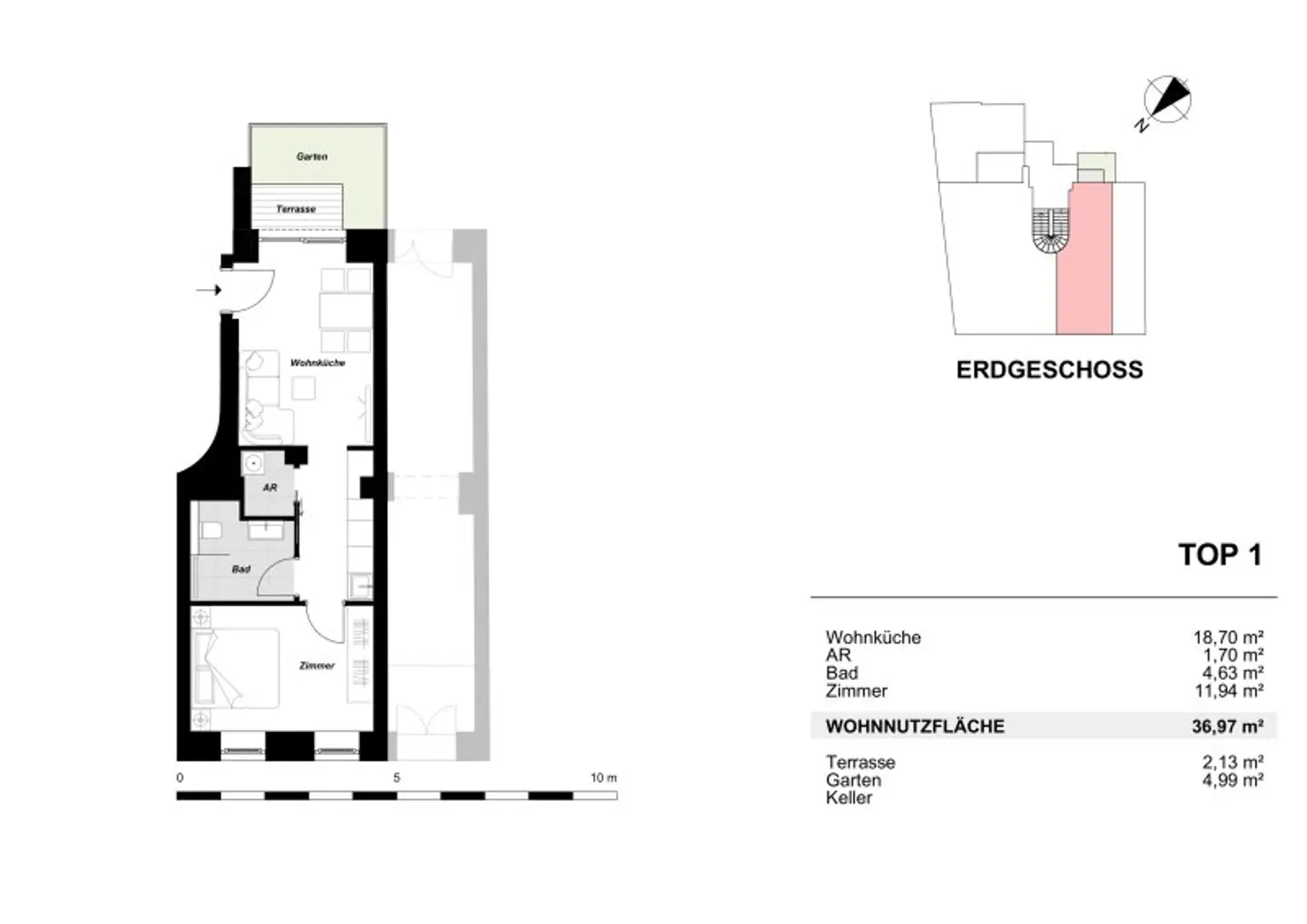 3,7 % Rendite! Lukratives Wohnungspaket aus 6 vermieteten Appartments, Nähe Floridsdorfer Aupark