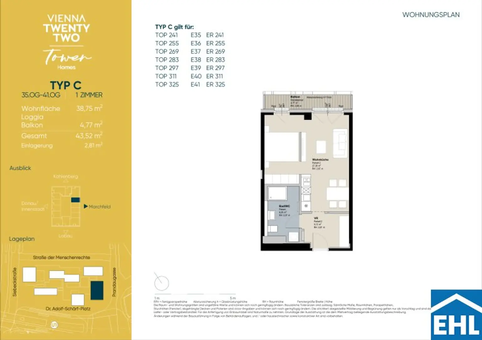Erstbezug – TOWER HOMES mit Rooftop Pool & Sauna bei U1 Kagran
