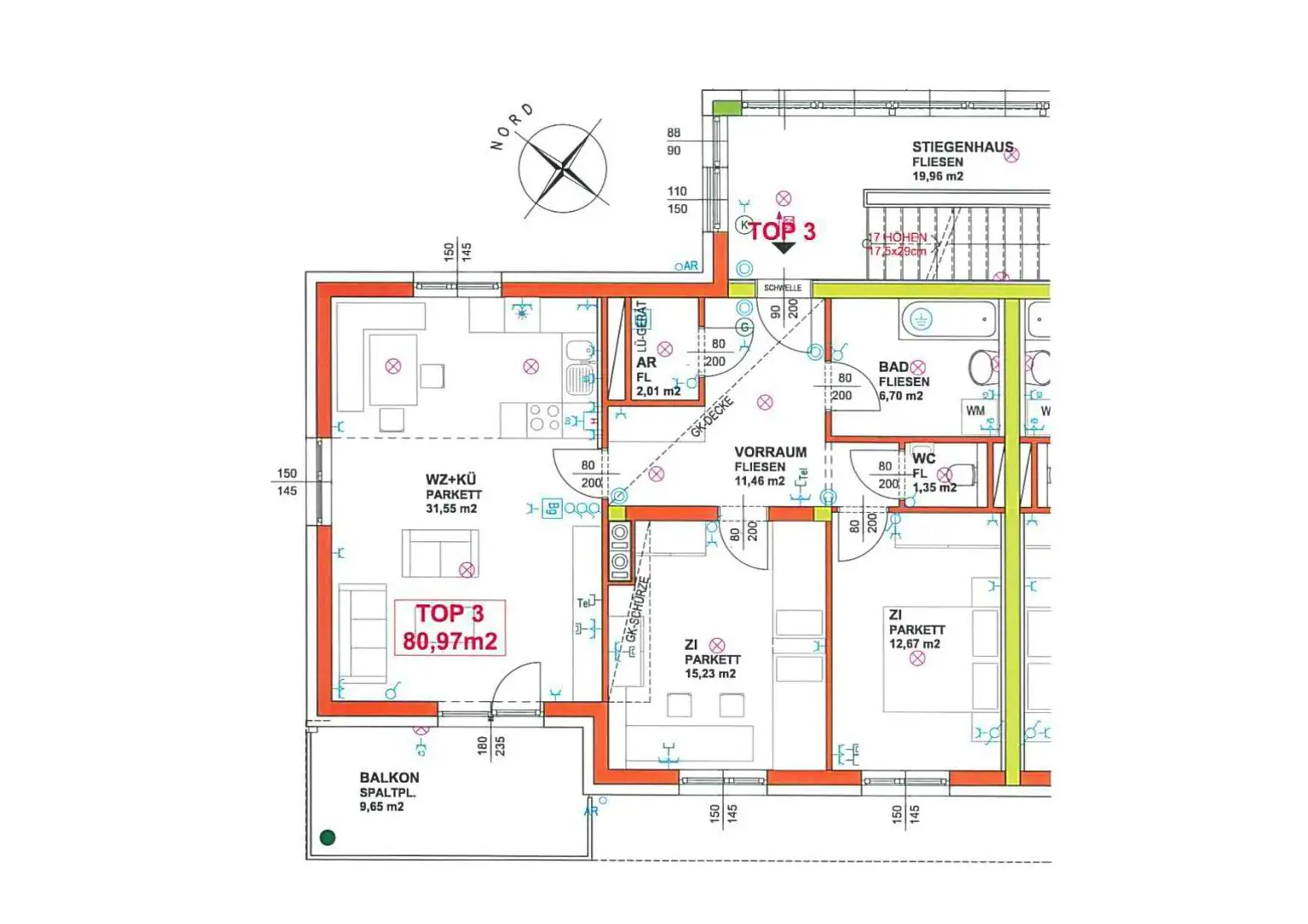Kirnberg - herrliche 3 Zimmerwohnung mit Blick ins Grüne