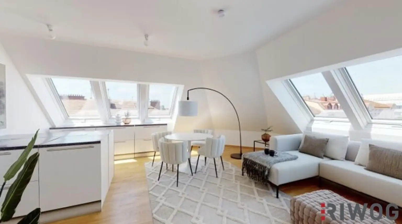 Erstbezug eines Luxus Dachgeschosses mit Fernblick auf Prater auf Stephansdom in der nähe der Donauinsel