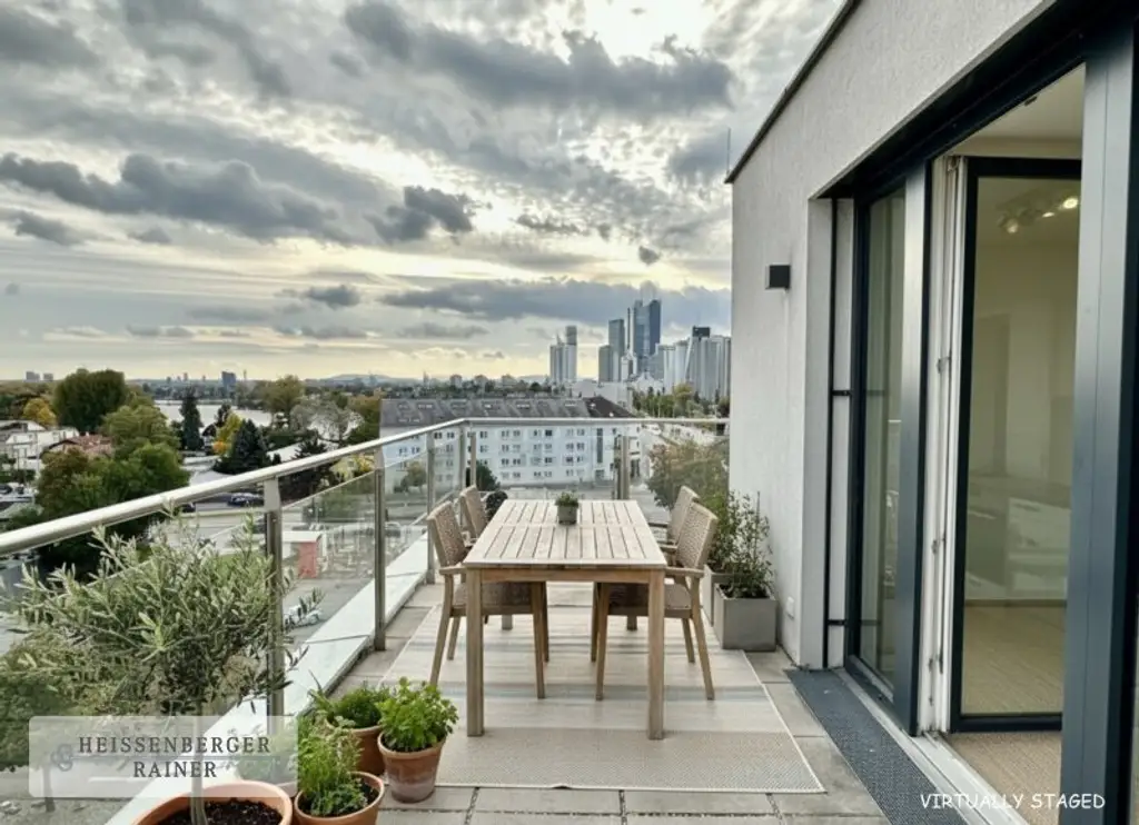 PANORAMA, TERRASSEN UND TOLLE AUFTEILUNG /// PENTHOUSE /// ALTE DONAU, UNO, DONAUZENTRUM /// VORSTEUERABZUG MÖGLICH!