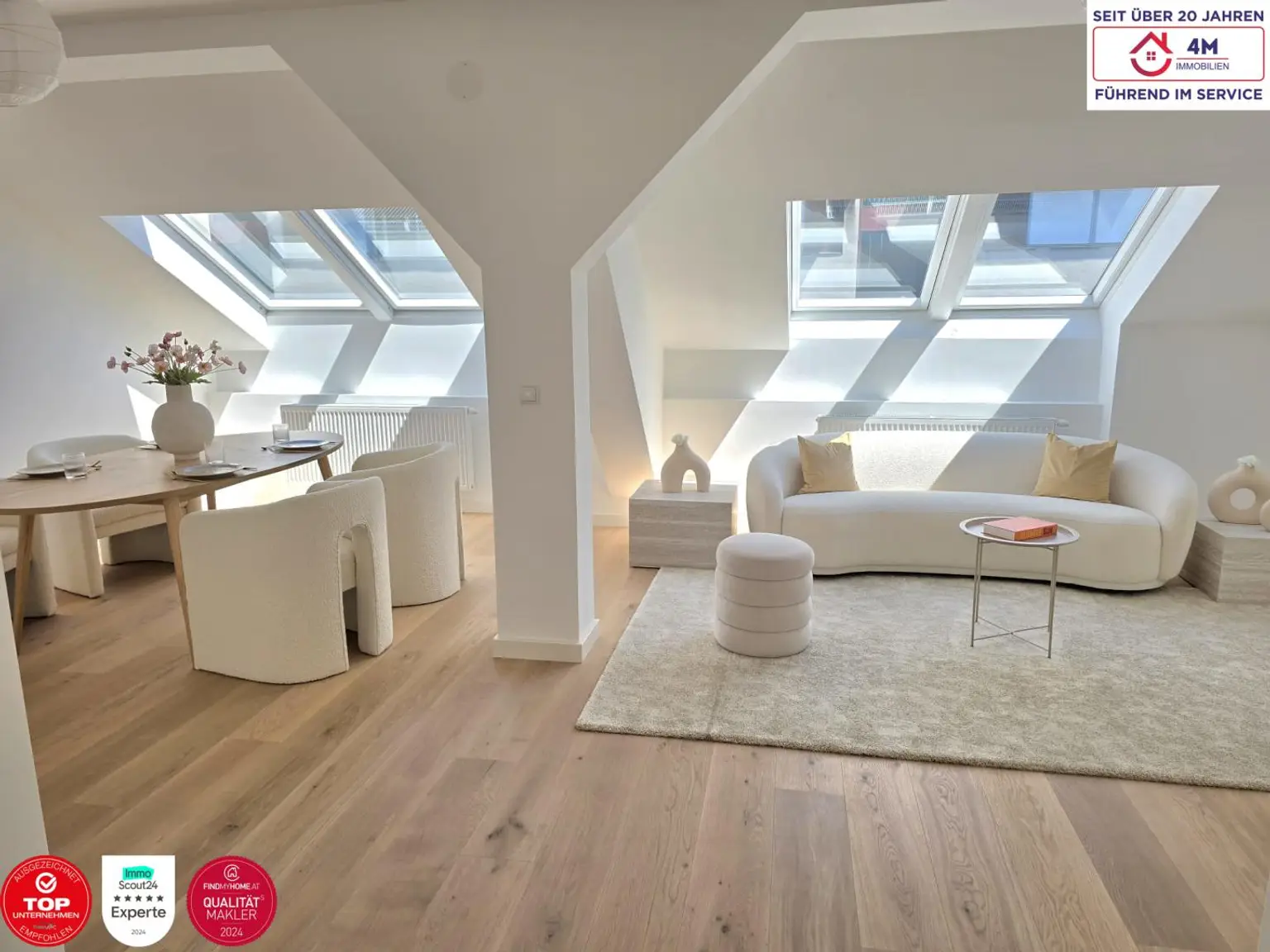 Exklusives Dachgeschoss im Stilaltbau – 132 m² Wohnluxus im 3. Bezirk