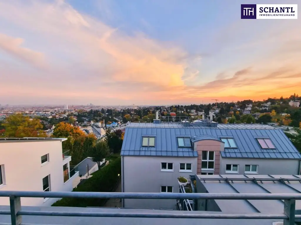 Traumhafter Fernblick + Absolute Grün- und Ruhelage + Tolle Raumaufteilung + Garagenplatz inklusive! Das perfekte Zuhause über den Dächern...
