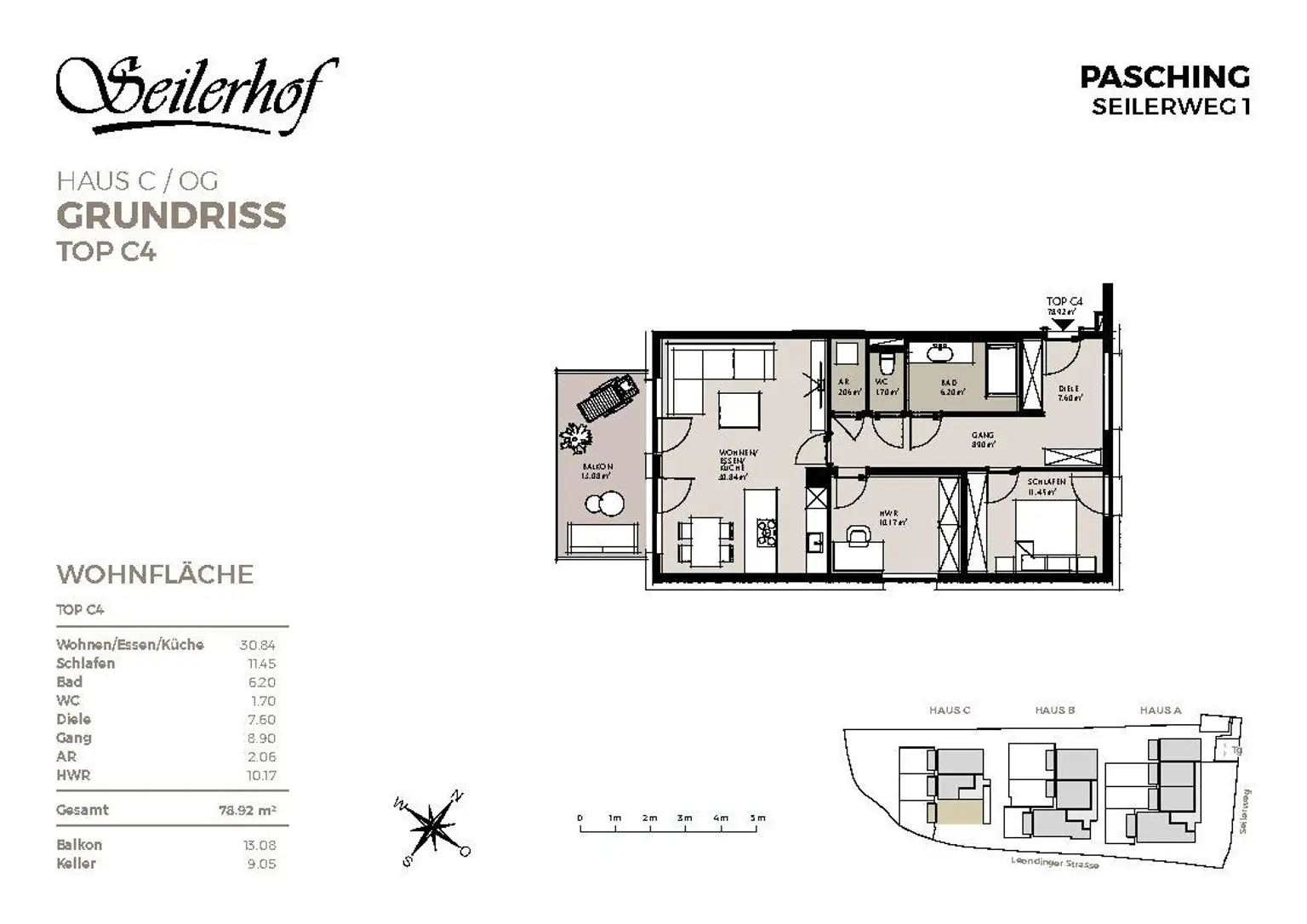 Seilerhof -Verkaufsplan Haus C Top C4