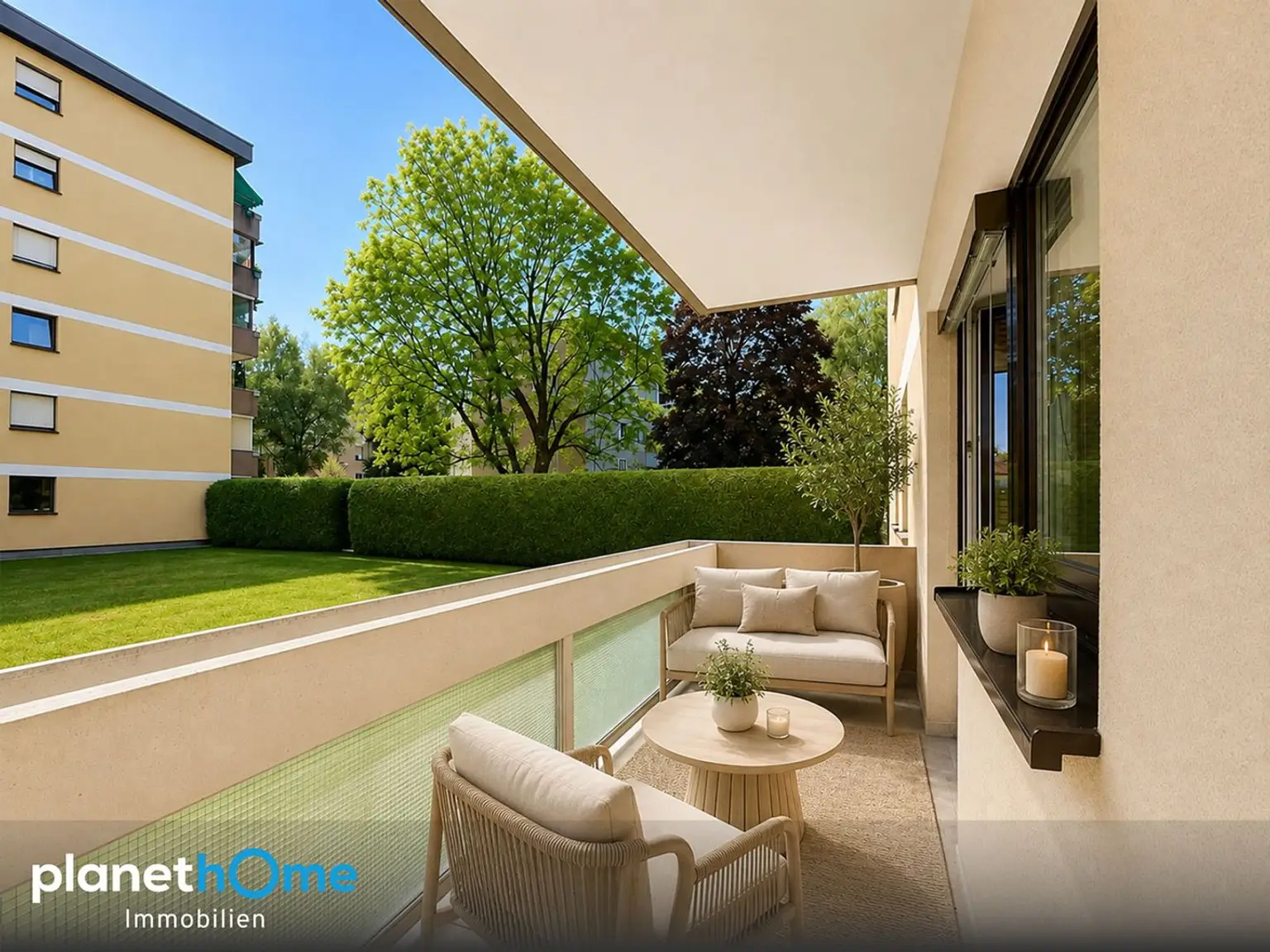 Balkon Virtuelles Staging