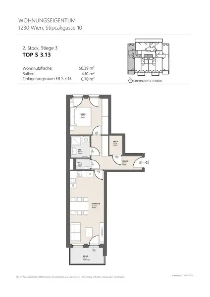 SCHÖNE 2-ZIMMER-WOHNUNG MIT SÜD-BALKON IM ERSTBEZUG