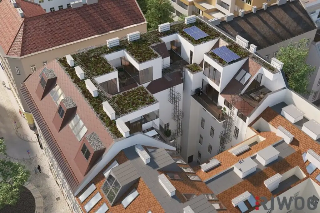 ARCHITEKTUR PUR | großzügige 3-Zimmer Dachterrassenwohnung mit herausragender Raumhöhe