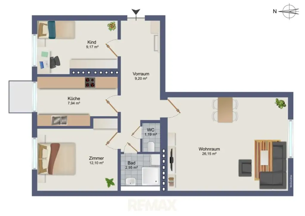 Grundriss schematisch