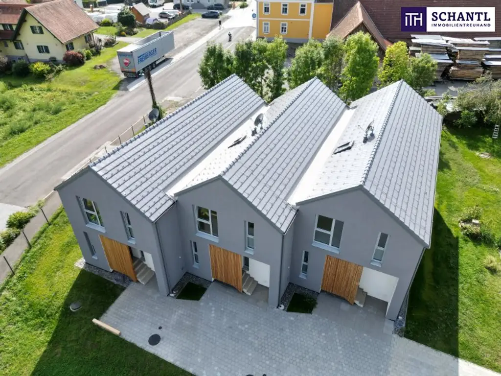 Ankommen. Aufatmen. Im Grünen Zuhause sein. Ein modernes Reihenhaus mit sonnigem Garten & Raum zum Leben.