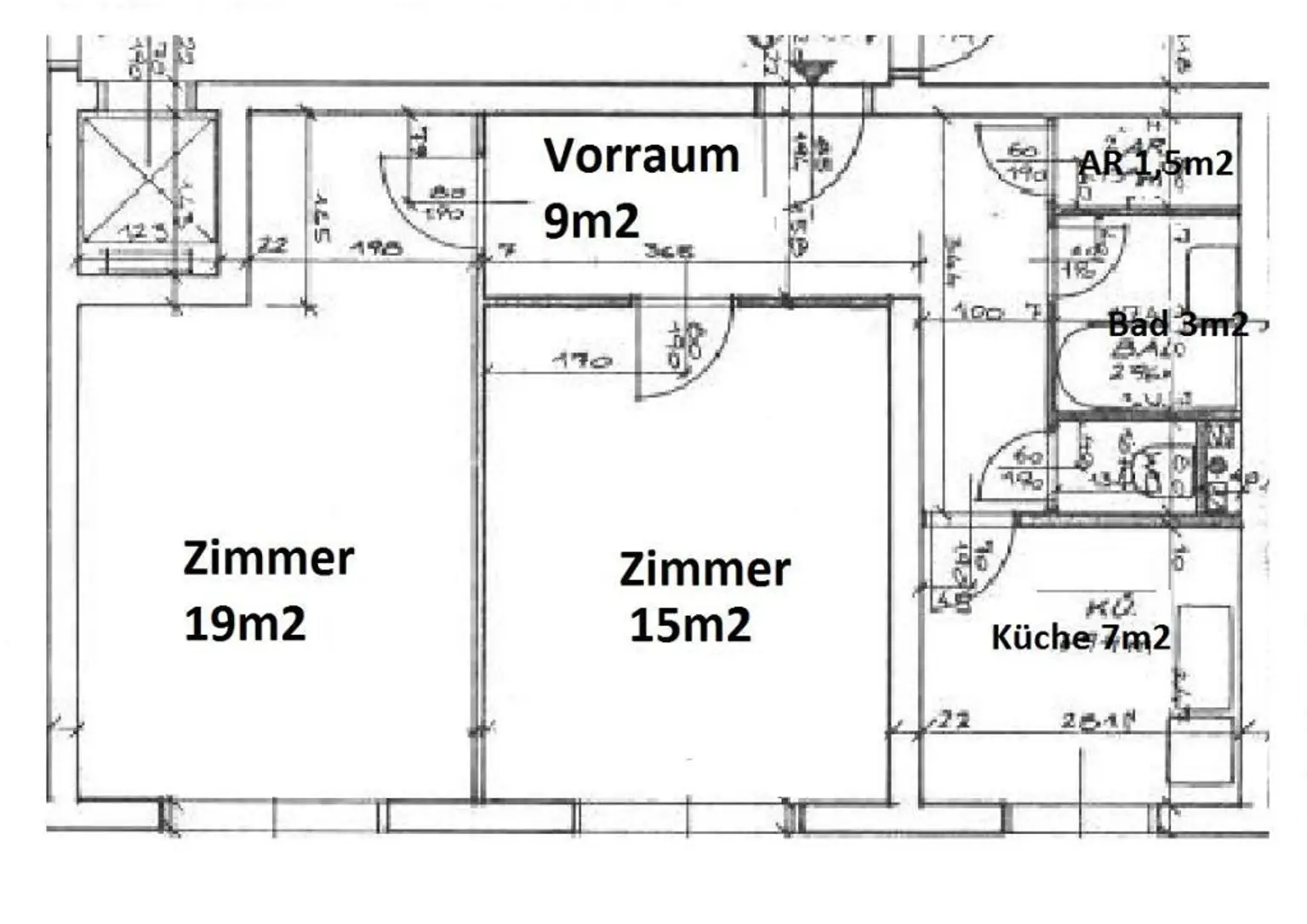 "2-Zimmerwohung zwischen Praterstern und Nestroyplatz - WG-tauglich"