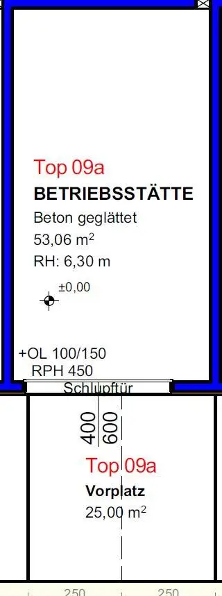 Betriebs-/Produktions- oder Lagerhallen mit Flächen von 47 - 197 m² im Grünwallpark Ansfelden zu verkaufen (T09a)