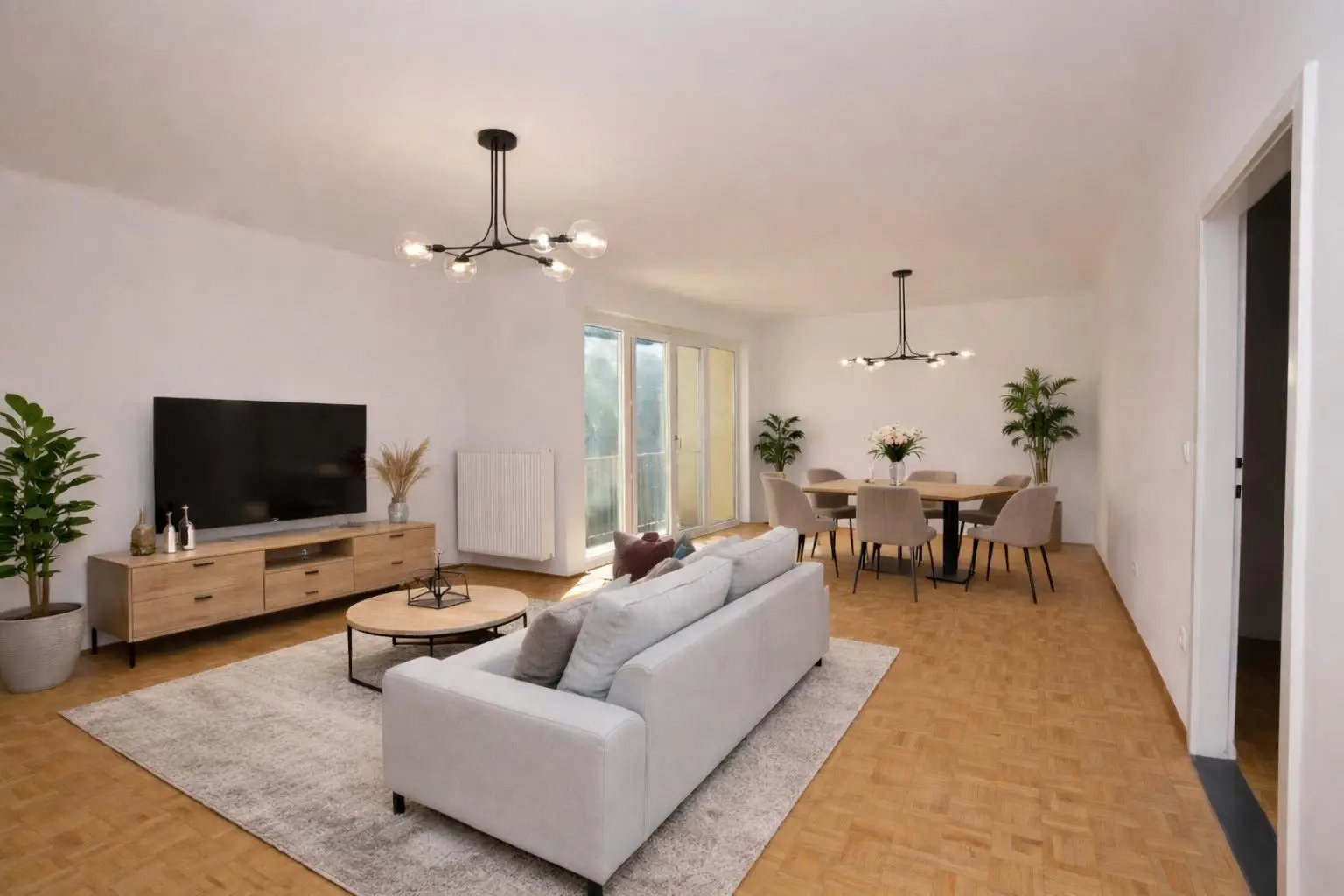 Wohnzimmer (virtuell eingerichtet)