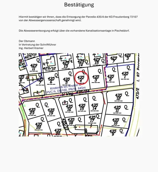 Schöner 1.043m² flacher, sonniger und ruhiger Baugrund in Pischeldorf/Magdalensberg am Waldblick