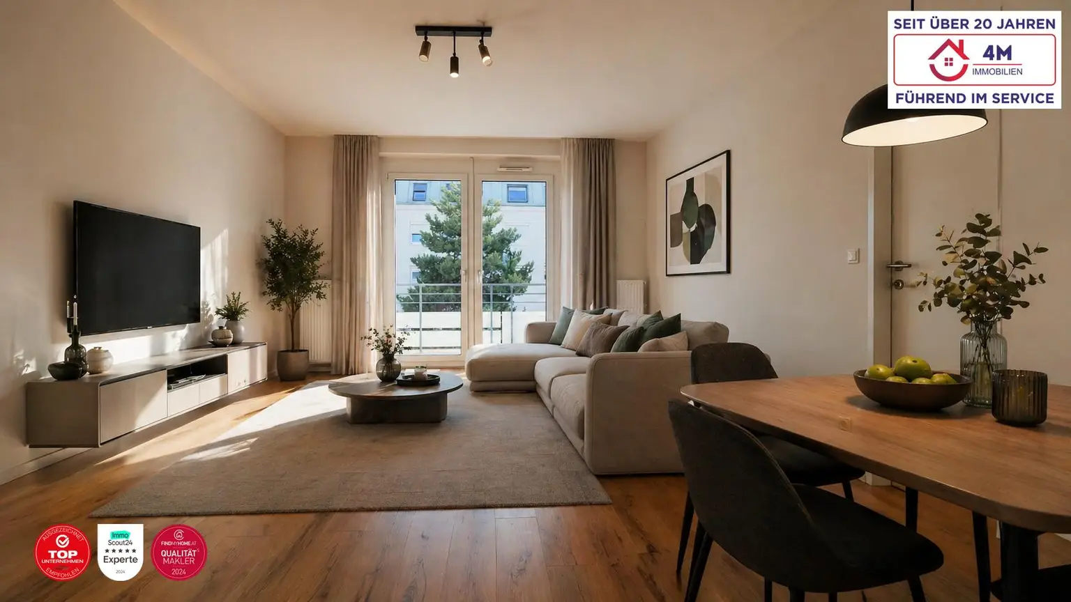 Wohnzimmer gestagt
