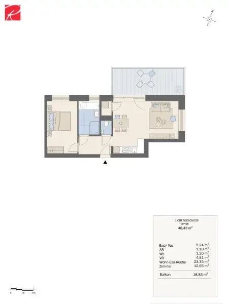 Wohnqualität auf hohem Niveau - Exklusive Neubauwohnung in begehrter Lage mit hochwertiger Ausstattung und großzügigen Außenflächen