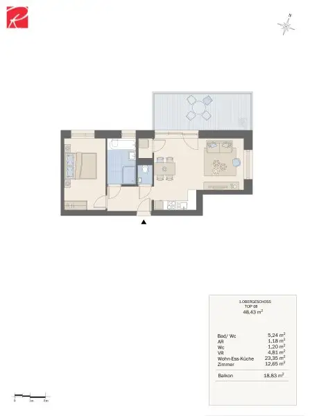 Wohnqualität auf hohem Niveau - Exklusive Neubauwohnung in begehrter Lage mit hochwertiger Ausstattung und großzügigen Außenflächen