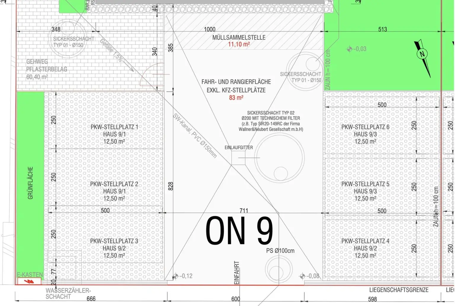 Parkplatz Plan
