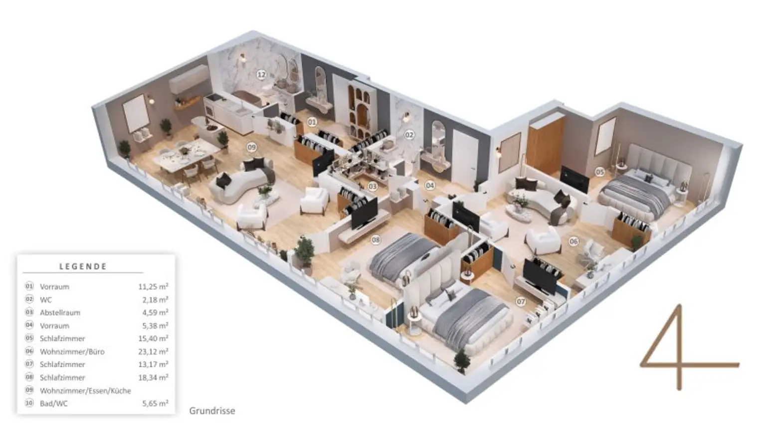 Grundriss Umbaumöglichkeit