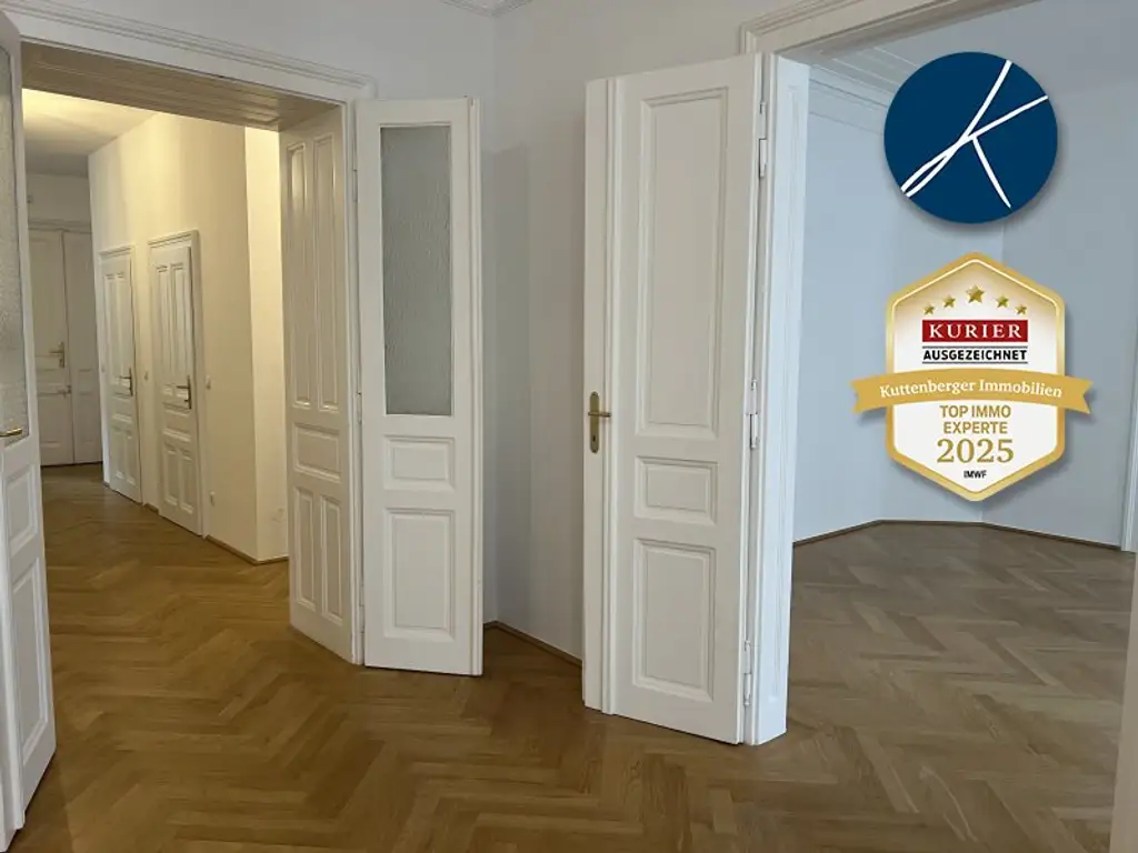 Nähe Stiftskirche (Mariahilfer Straße) U3 : Erstklassiges *Altbau-Juwel mit Balkon*