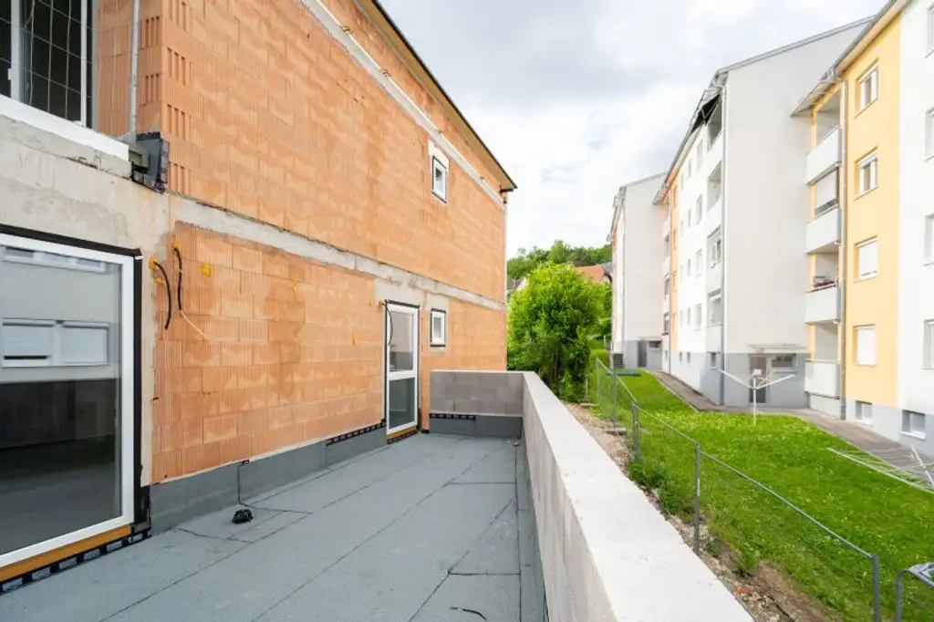 PROVISIONSFREI: Neubau-Erstbezug in Steyr: 3-Zimmer-Wohnung mit Terrasse NUR MEHR 1 EINHEIT FREI