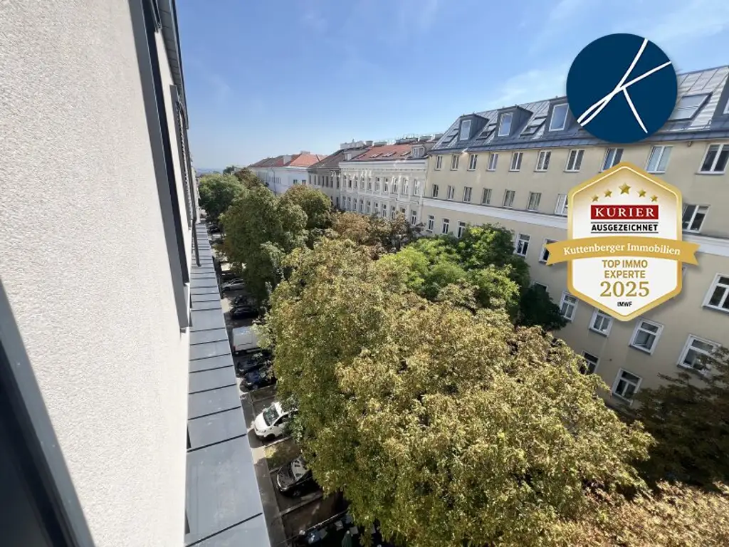 *Superprojekt: ''Über den Baumwipfeln" TOP 49 MIT ZWEI TRAUMHAFTEN WEST-LOGGIEN