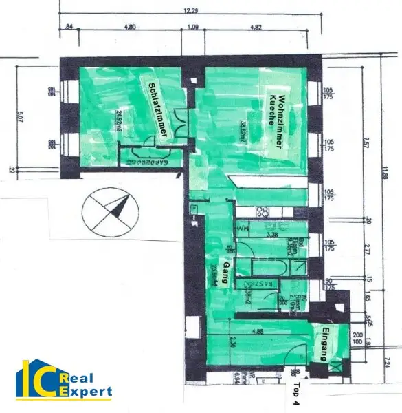 Großzügige Stadtwohnung im Biedermeierhaus, –schön, gepflegt und mit Garage!