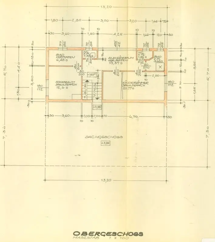 Plan Obergeschoss