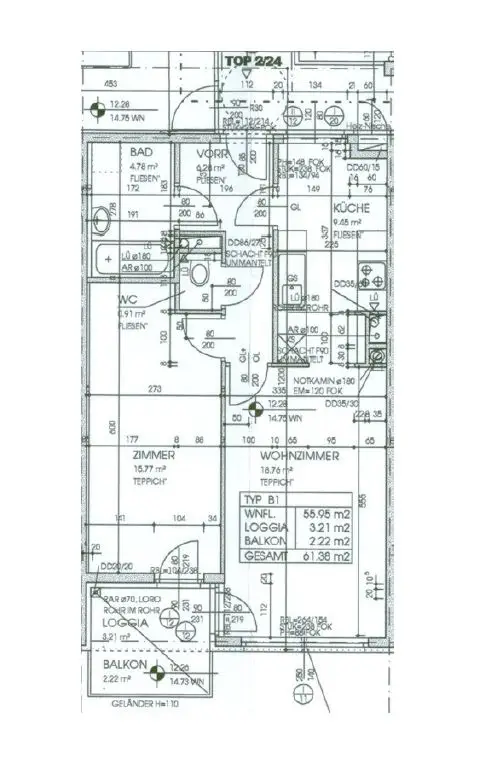 Geförderte 2 Zimmer Wohnung mit Loggia - 
Nähe Donau und U2
